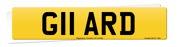 Registration number G11 ARD